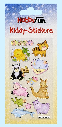 Kiddy Stickers bunt, Tierkinder Zoo ( II )